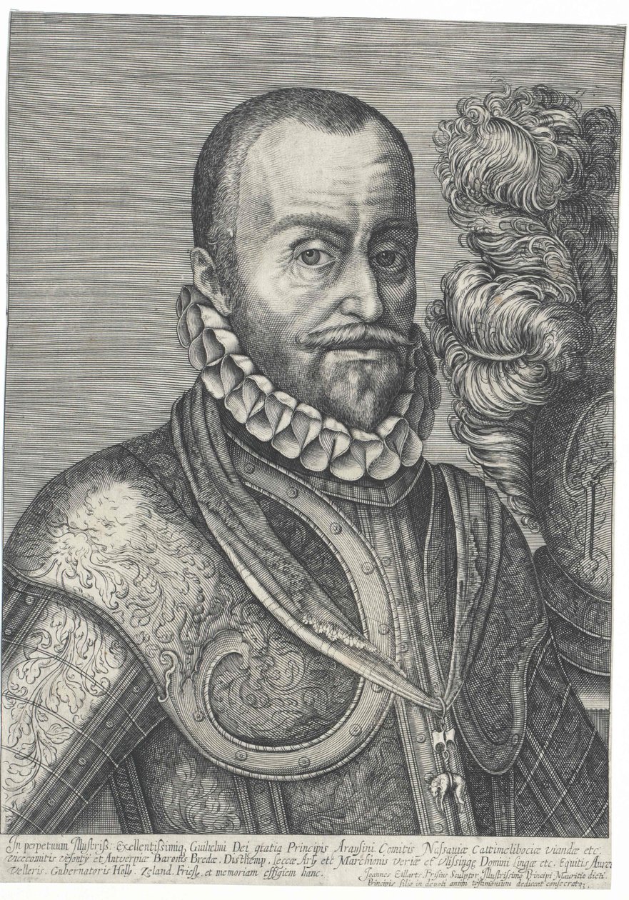 Graaf van Holland, afbeelding van prins Willem I van Oranje door Johannes Eillarts