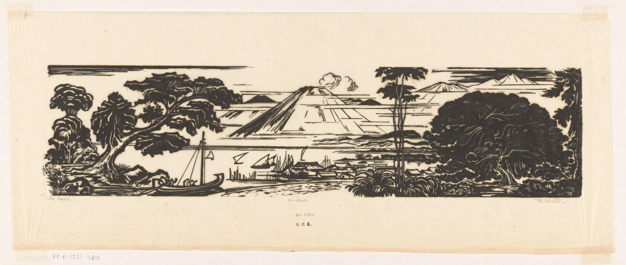 De baai door Johannes Frederik Engelbert ten Klooster (signed by artist)