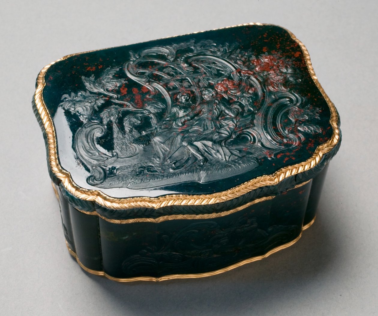 Snuifdoos, geschilderd door Carl Gustav Klingstedt, ca. 1750 door Johannes George (attr. to) Klette