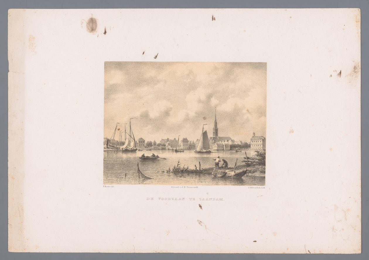 Voorzaan te Zaandam door Johannes Hilverdink