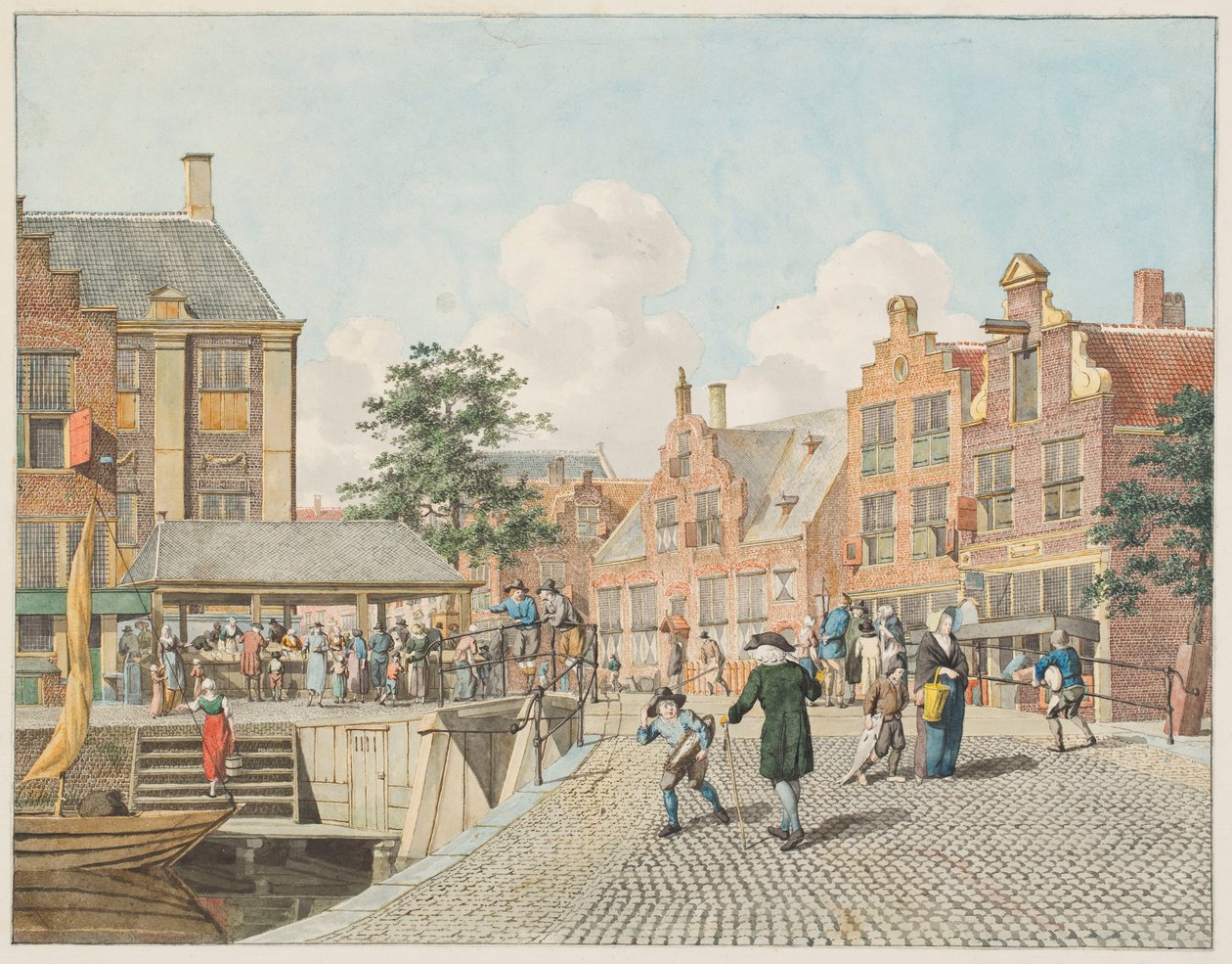 Hollands stadsgezicht door Johannes Huibert Prins
