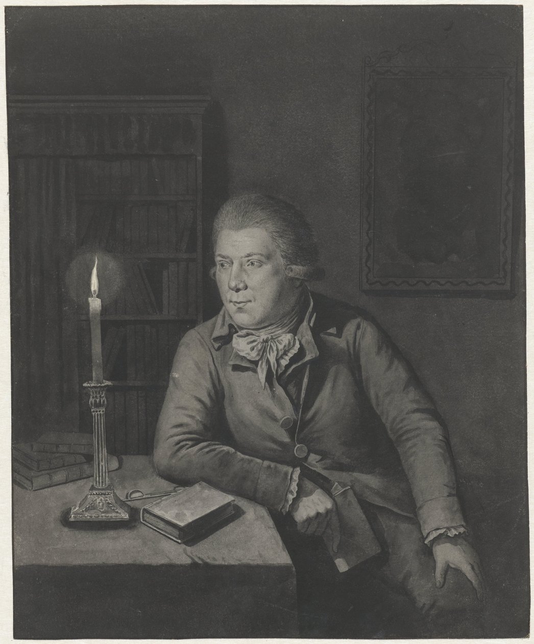 Zelfportret van Johannes Janson door Johannes Janson