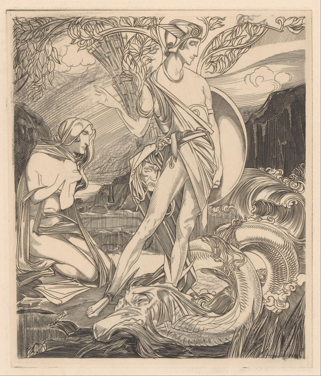 Perseus en Andromeda door Johannes Josephus Aarts