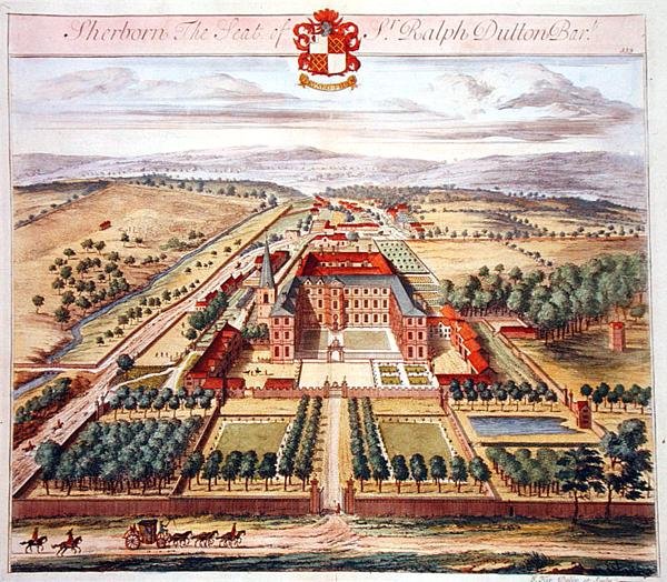 Sherborn, de zetel van Sir Ralph Dutton door Johannes Kip