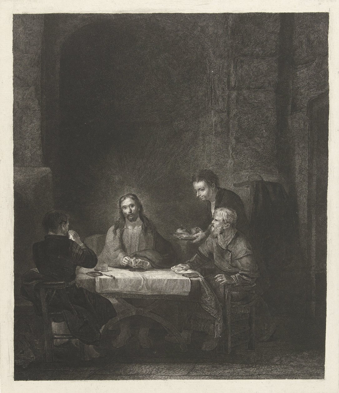 Maaltijd te Emmaüs door Johannes Pieter de Frey