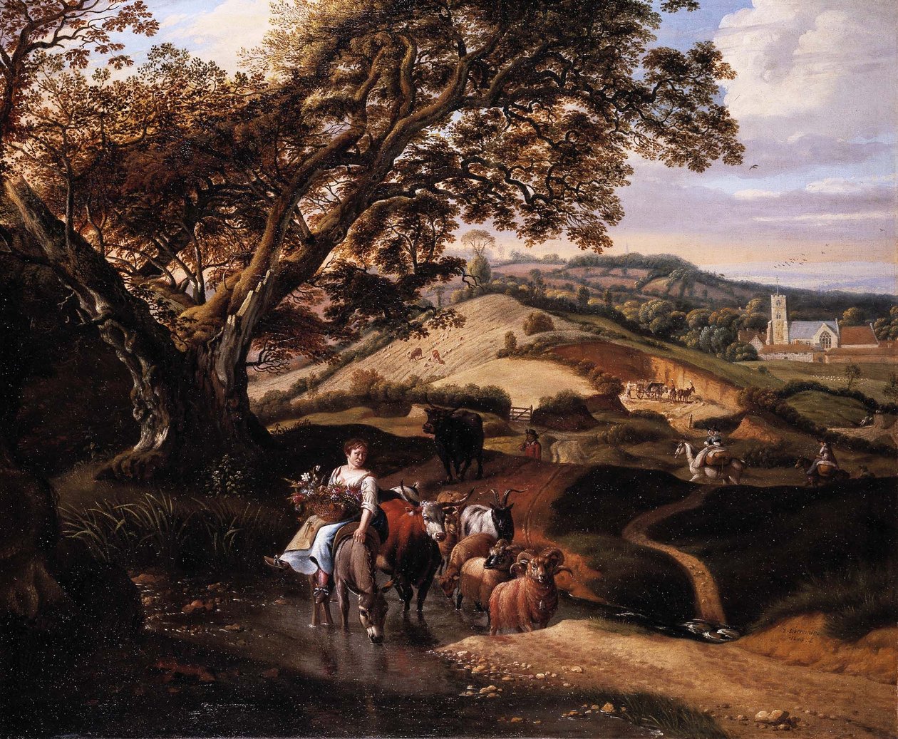 Een pastoraal landschap door Johannes Siberechts