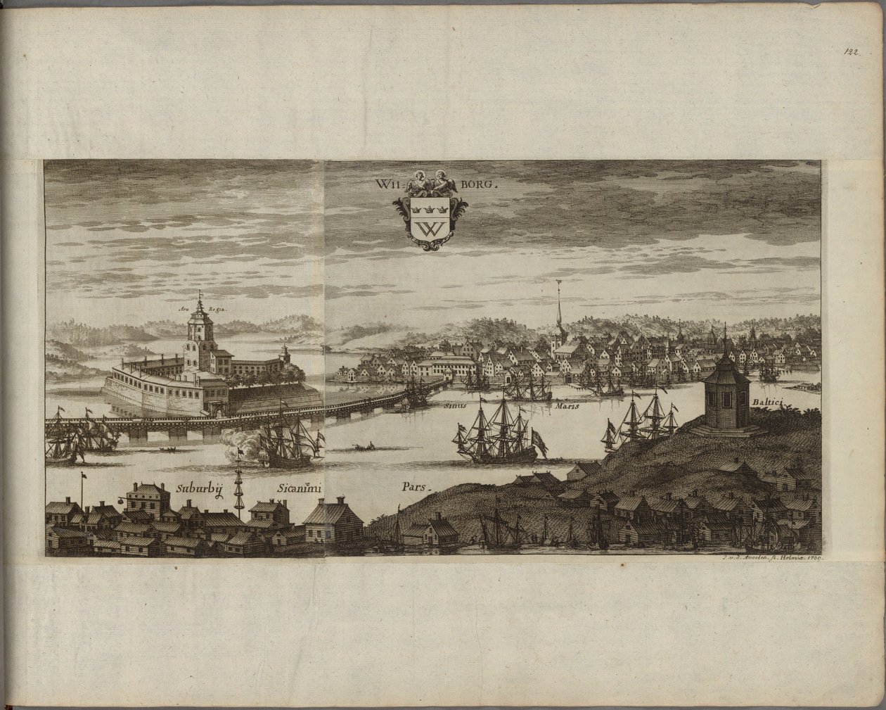 Zicht op Vyborg door Johannes Van den Aveele