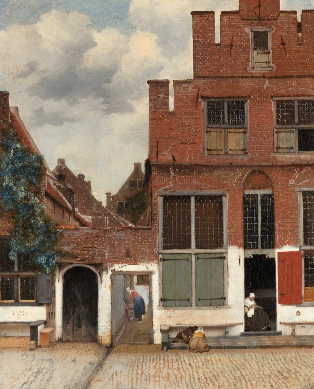Dutch: Gezicht op huizen in Delft, bekend als 