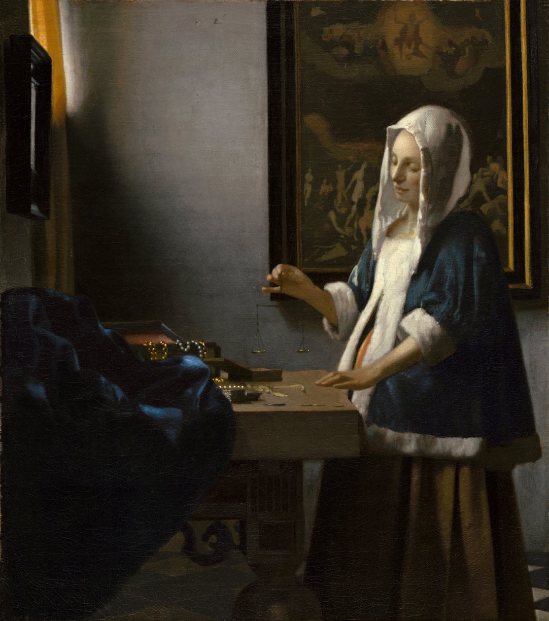 Vrouw met evenwicht door Johannes Vermeer