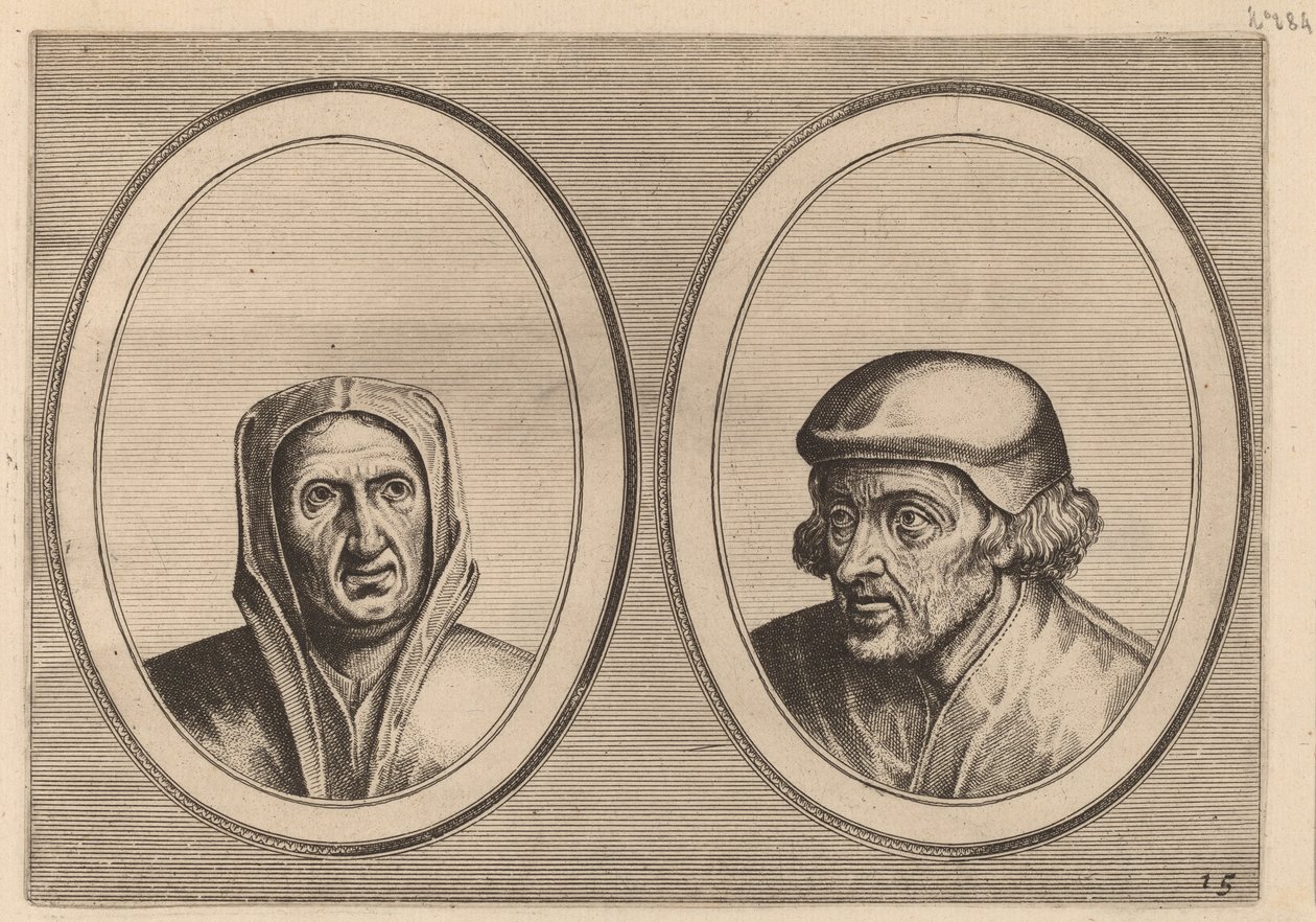 "Beveynsde Hil" en "Listighe Jorden" door Johannes and Lucas van Doetechum after Pieter Bruegel the Elder