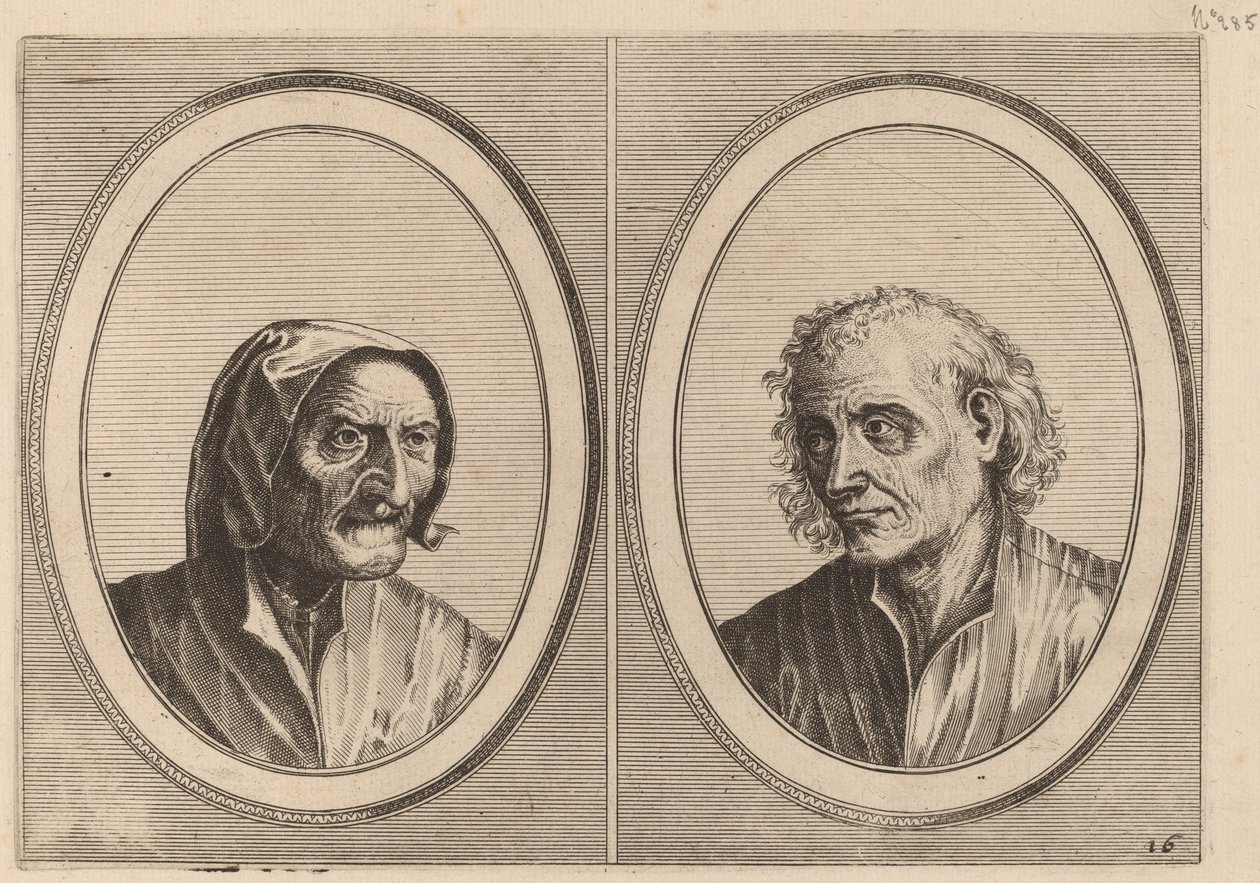 "Foockel Frons-muyl" en "Pietje Hard-loop" door Johannes and Lucas van Doetechum after Pieter Bruegel the Elder