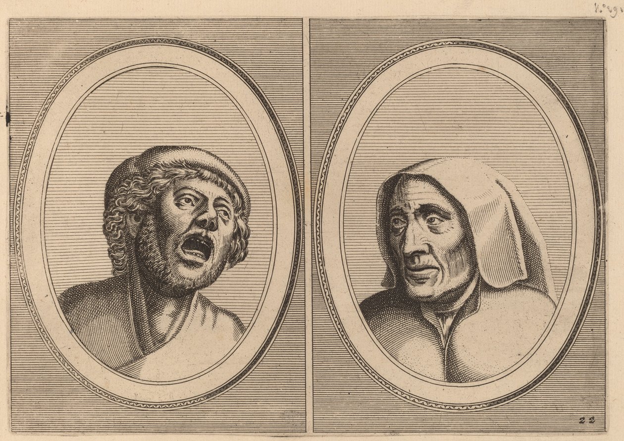 "Hansje Singh in Veldt" en "Blaeuwe Aecht" door Johannes and Lucas van Doetechum after Pieter Bruegel the Elder