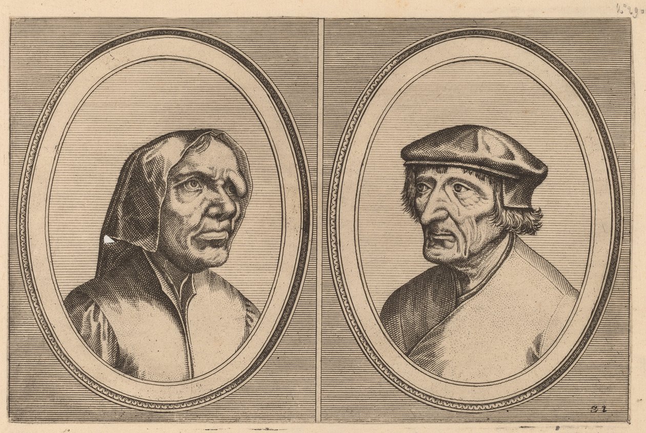 "Trijn Bulle-bacx" en "Voorsichtighe Oenne" door Johannes and Lucas van Doetechum after Pieter Bruegel the Elder