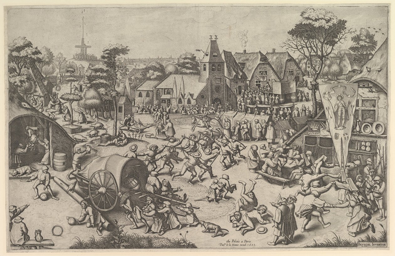 De Kermis van Sint Joris, ca. 1569, gedrukt 1601 door Johannes van Doetecum I