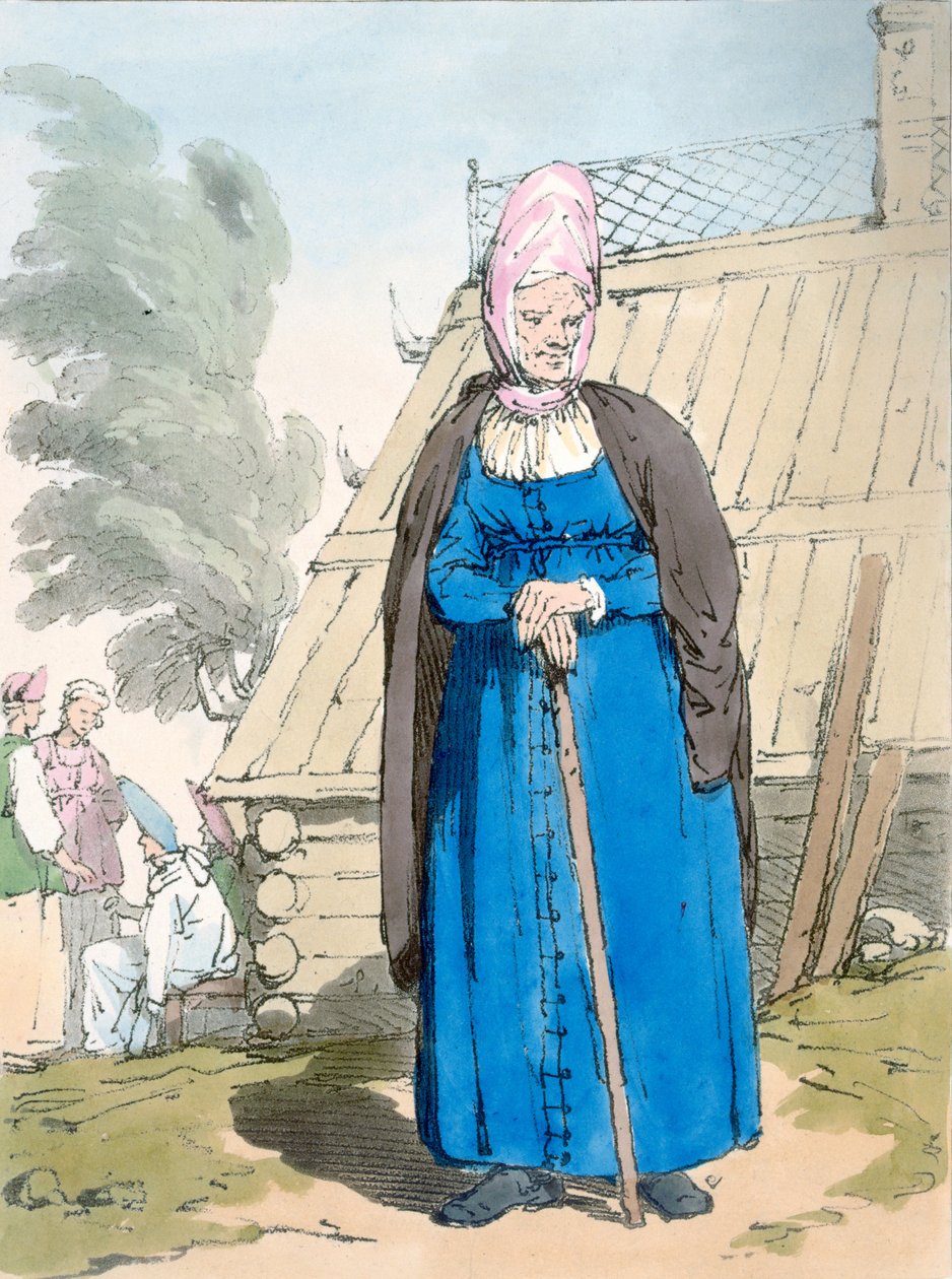 Baba of Oude Vrouw door John Augustus Atkinson