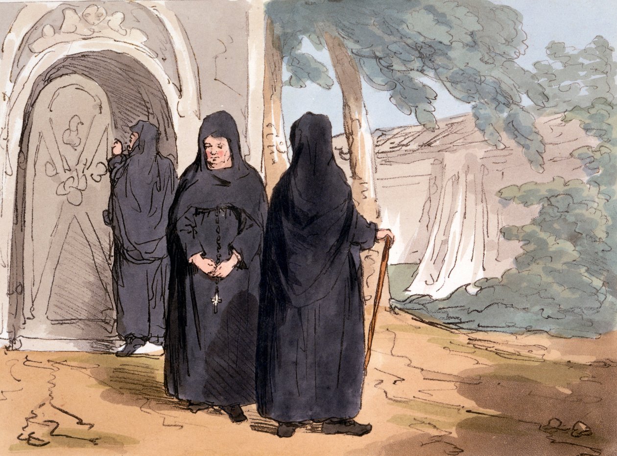 Nonnen door John Augustus Atkinson