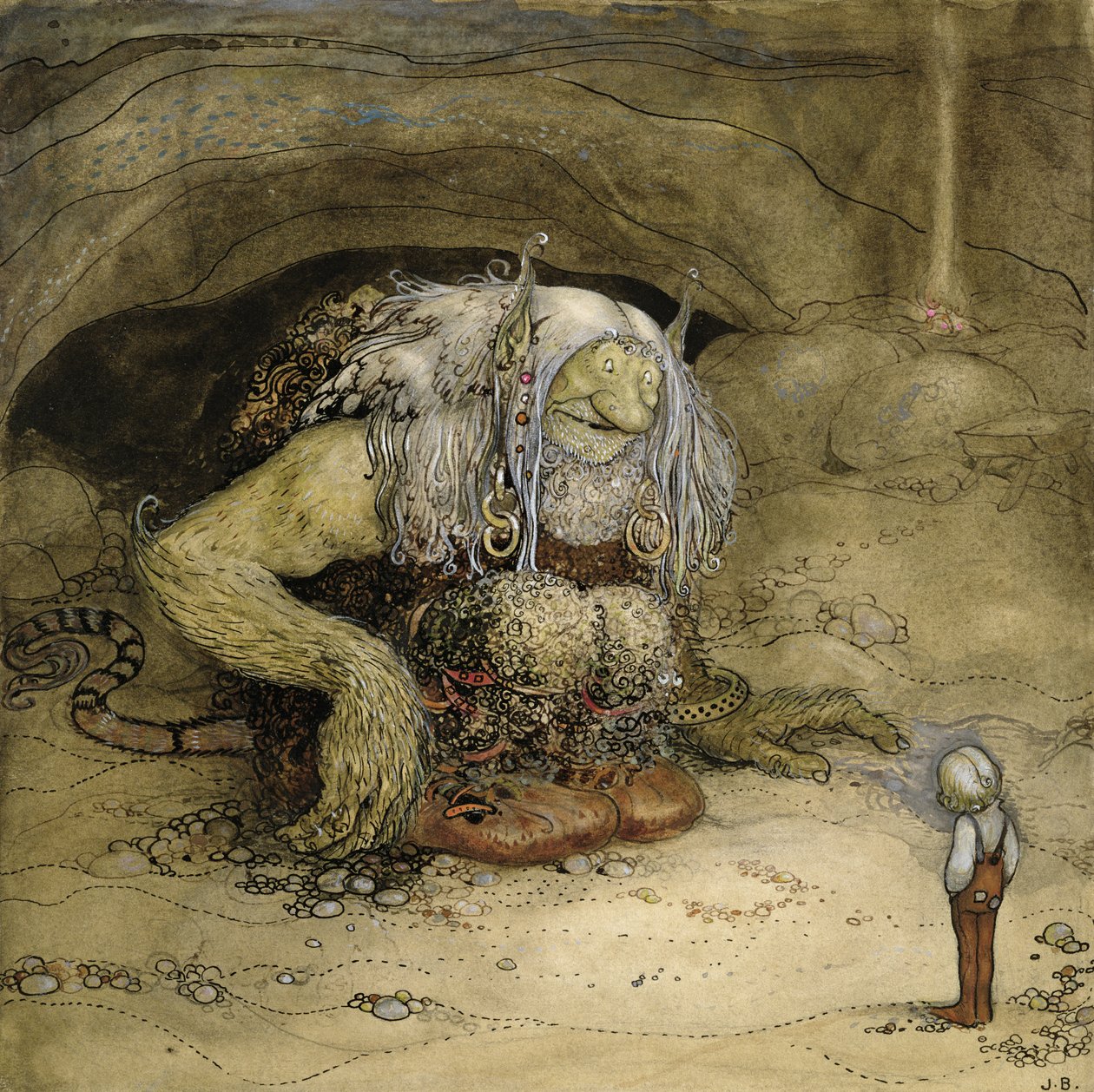 De Trol en de Jongen door John Bauer
