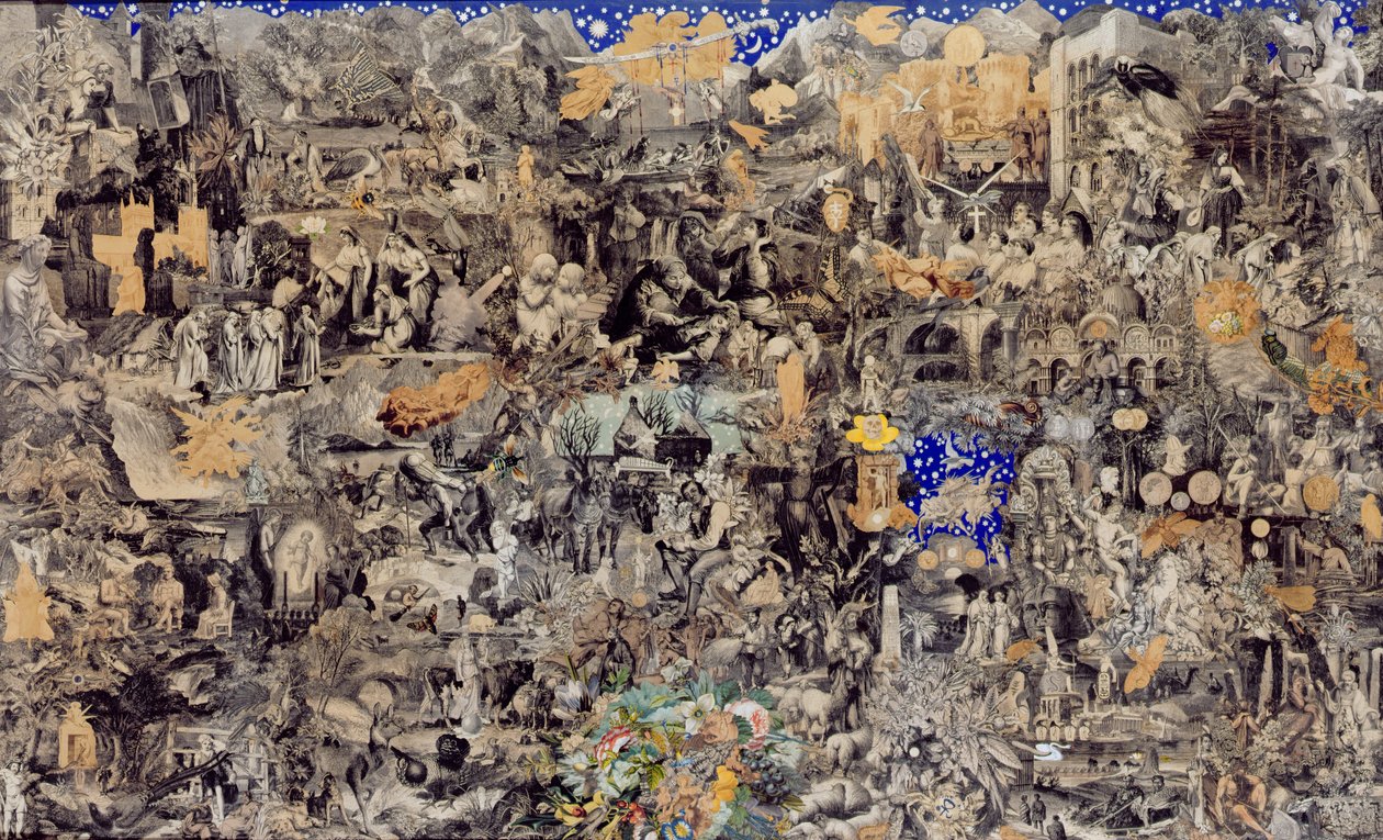 Victoriaanse collage, 1865 door John Bingley Garland