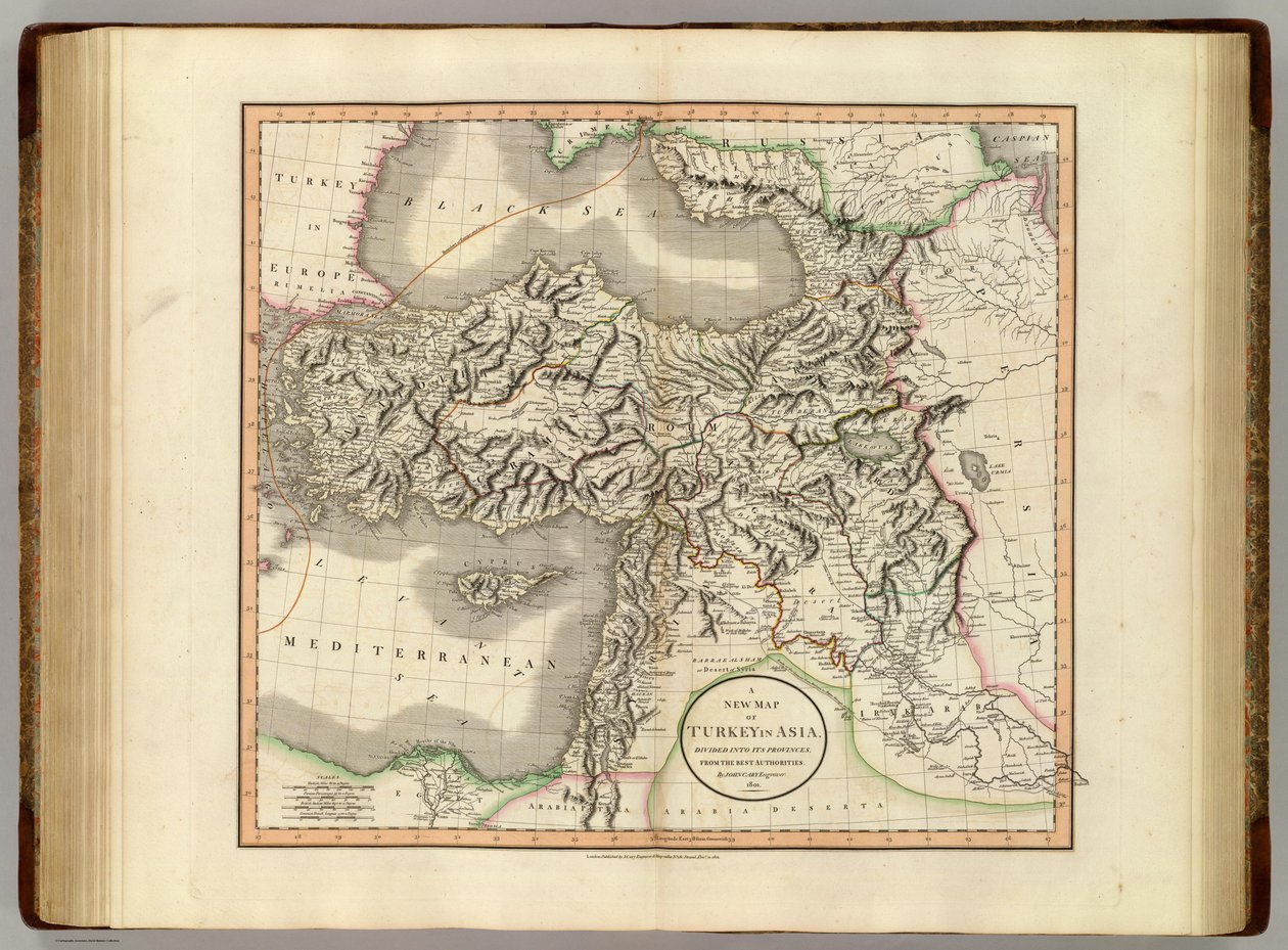 Een nieuwe kaart van Turkije in Azië door John Cary