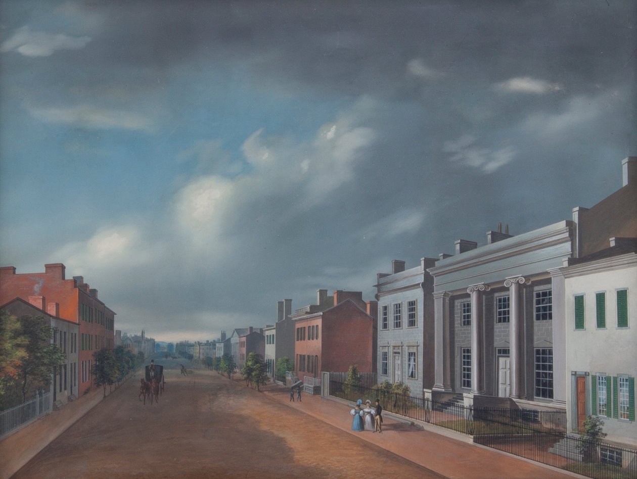 Fourth Street East vanaf Vine door John Caspar Wild