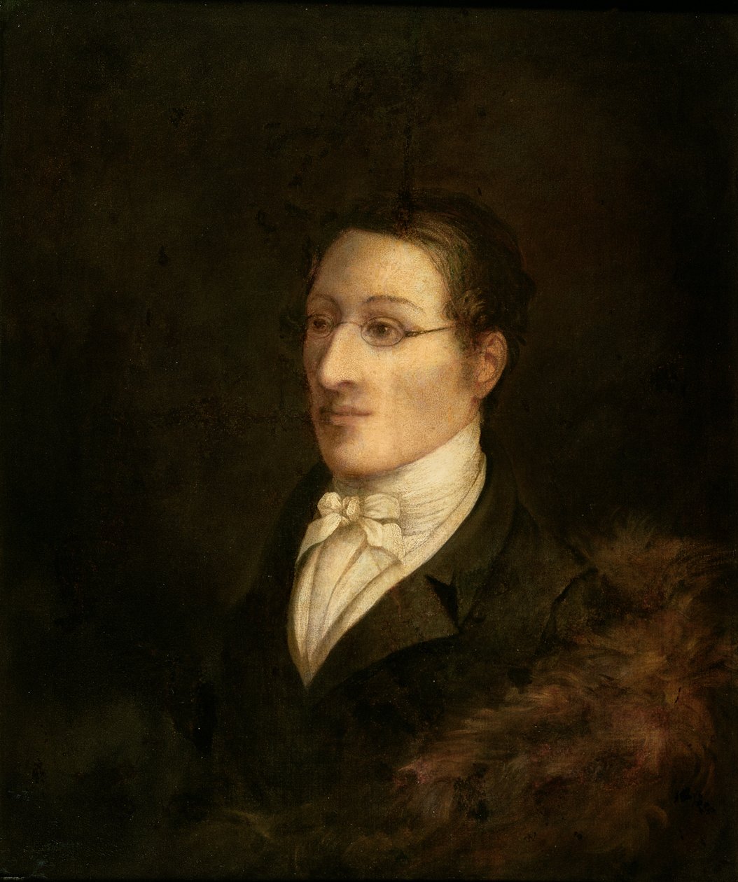 Portret van Carl Maria Friedrich Ernst von Weber (1786-1826), Duitse componist en pianist, ca. 1826 door John Cawse