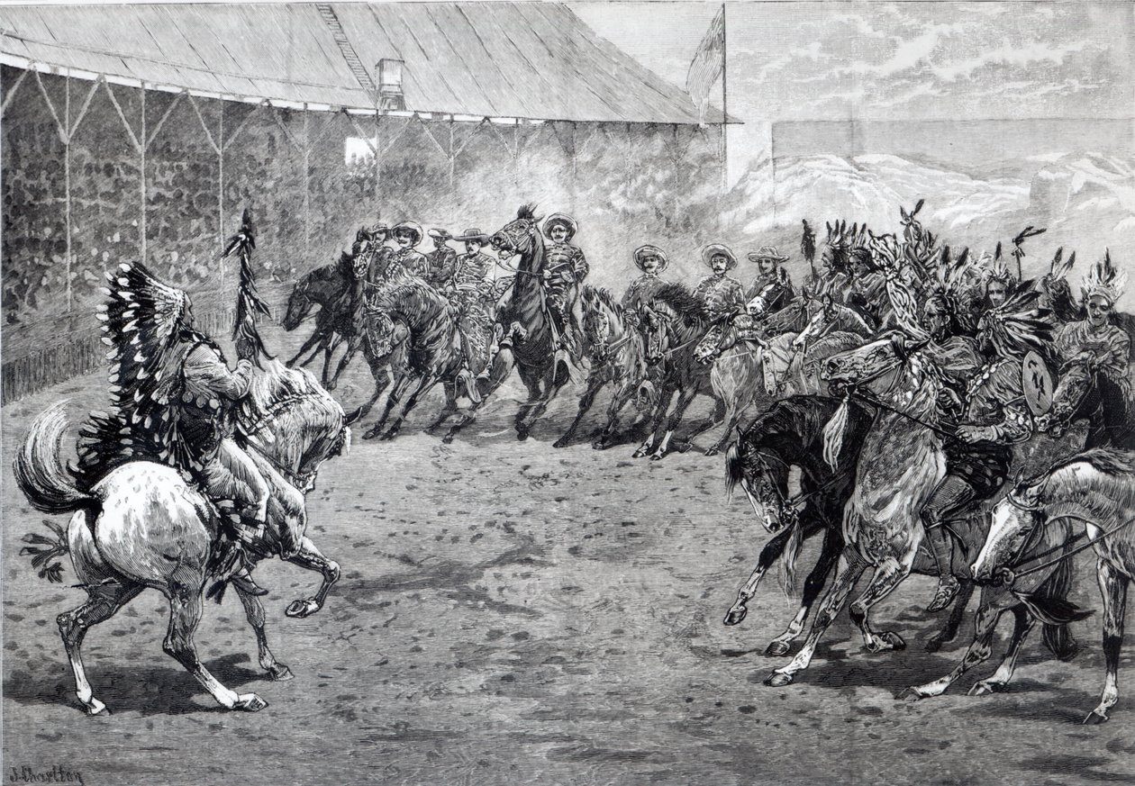 De Wild West Show in West Brompton, 1887 door John Charlton