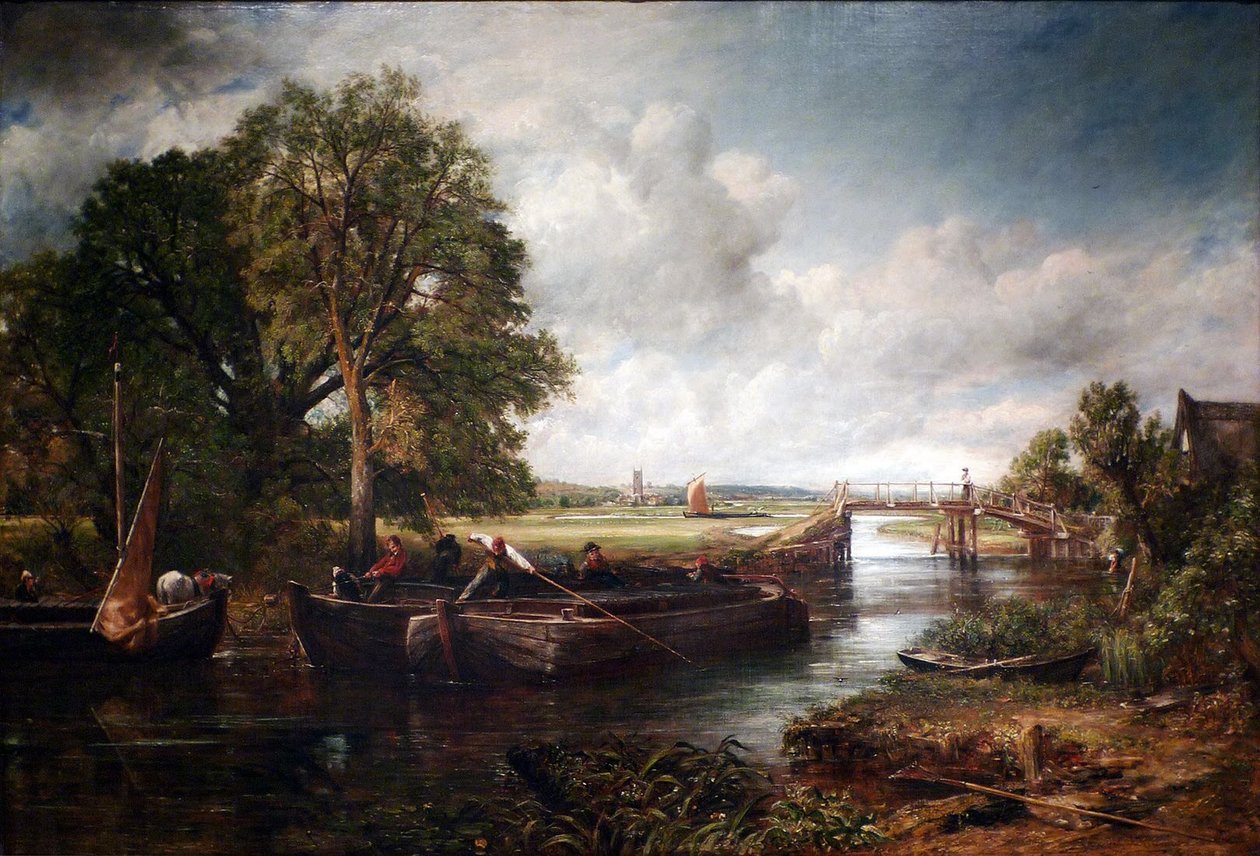 Uitzicht op de Stour bij Dedham door John Constable