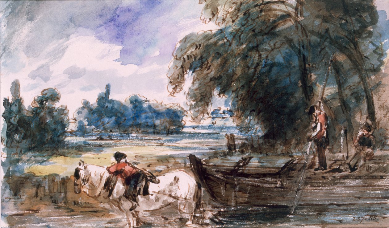 Een Schuit op de Stour door John Constable