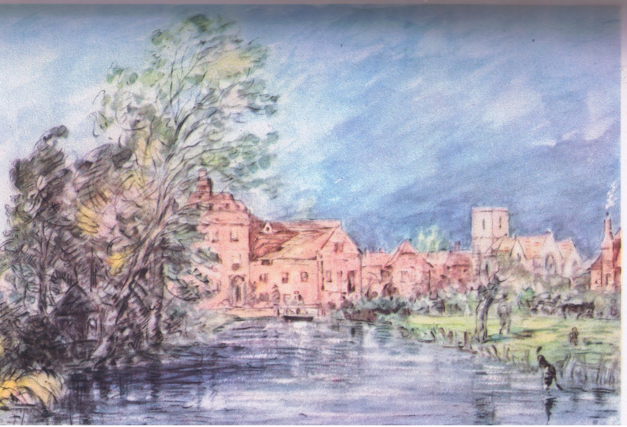 Een Engels dorp 1821 door John Constable