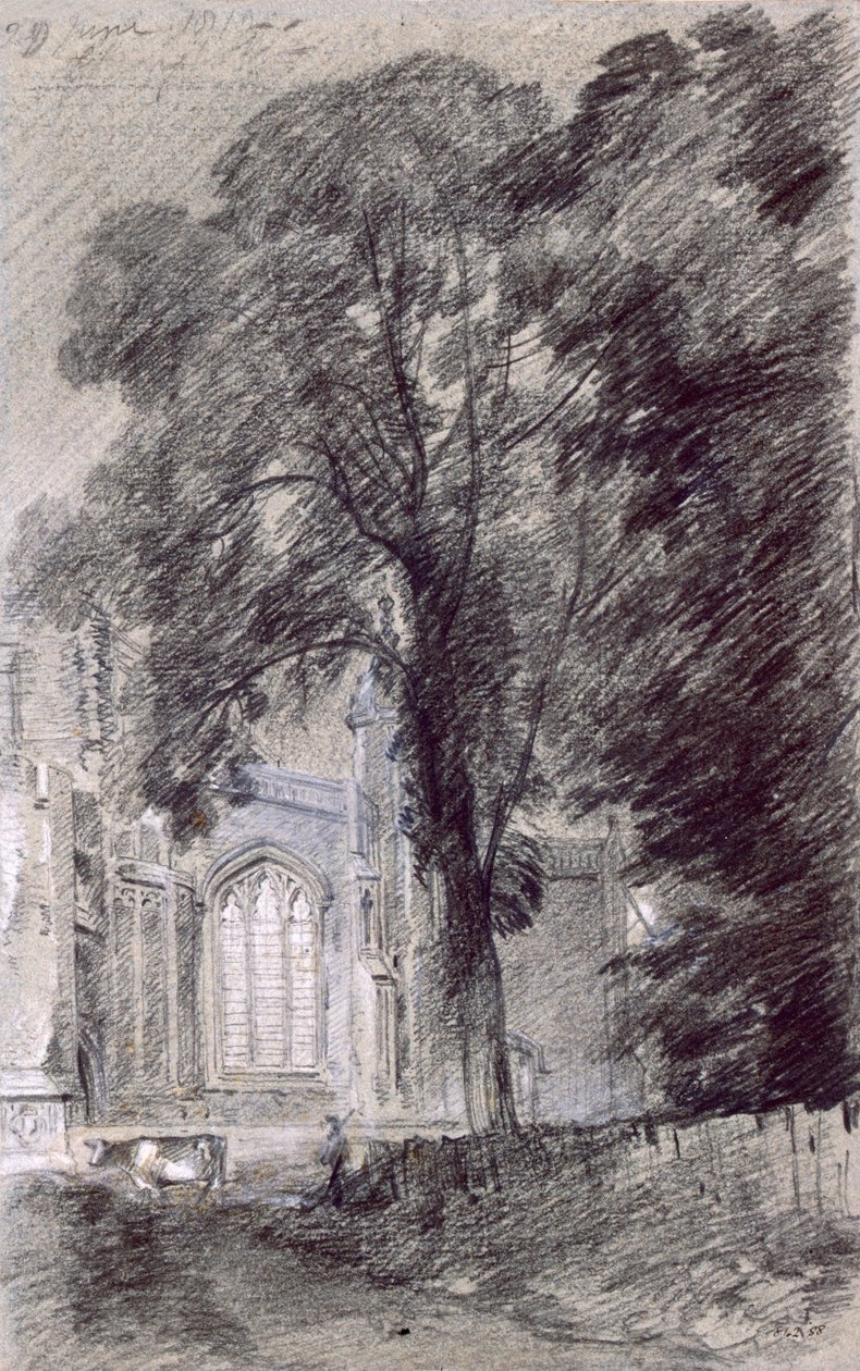 East Bergholt Kerk - Westkant door John Constable