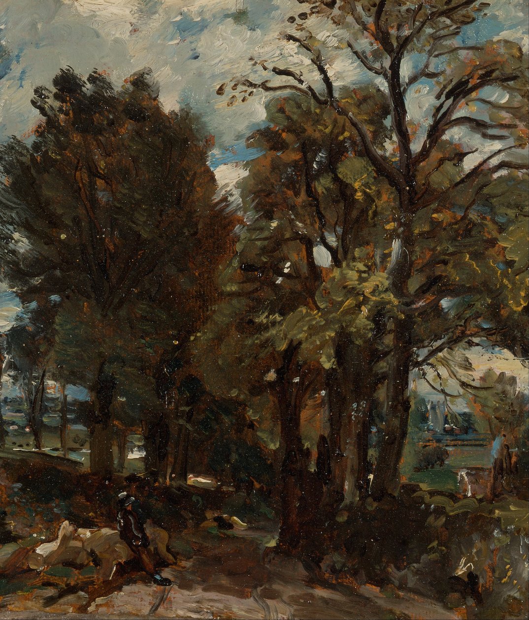 Fen Lane, East Bergholt door John Constable