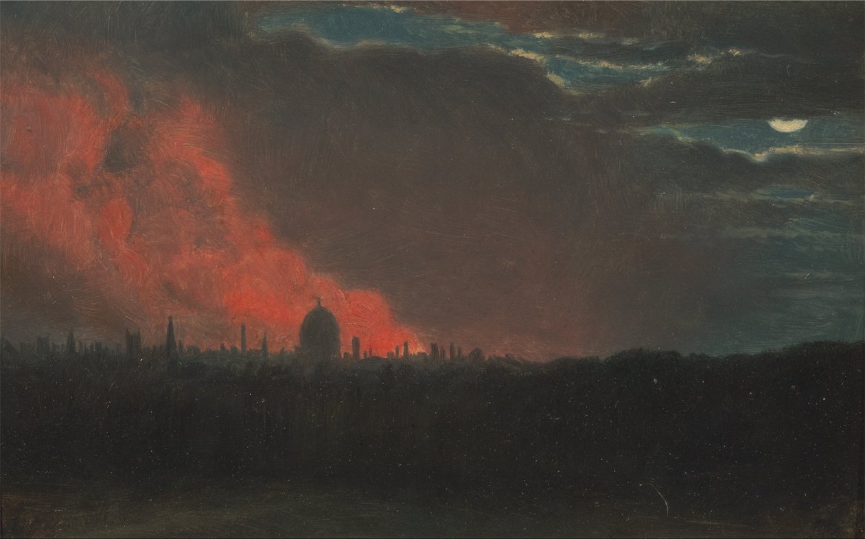 Brand in Londen, Gezien vanaf Hampstead door John Constable
