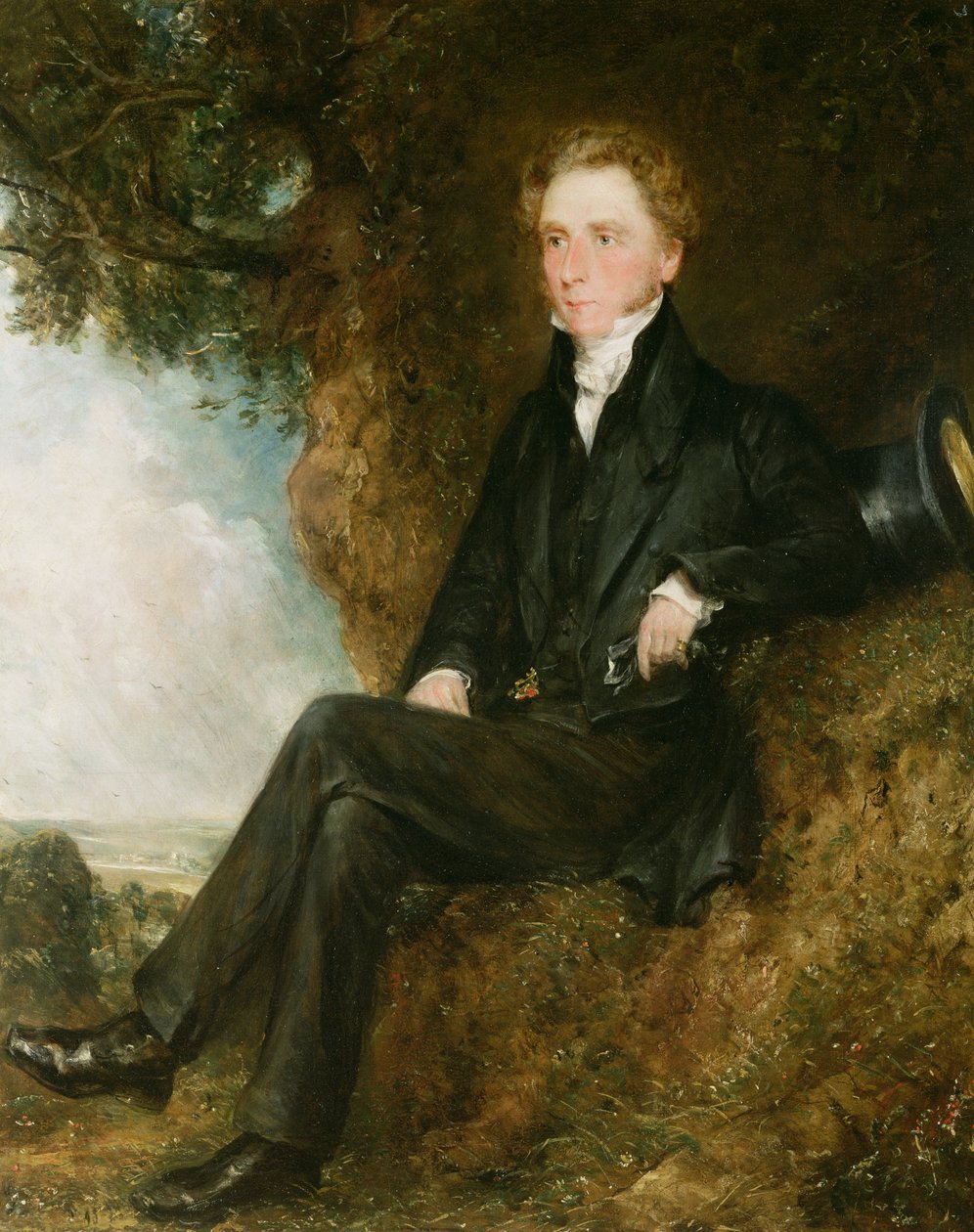 Portret van Dr Thomas Simcox Lea, c.1828 door John Constable