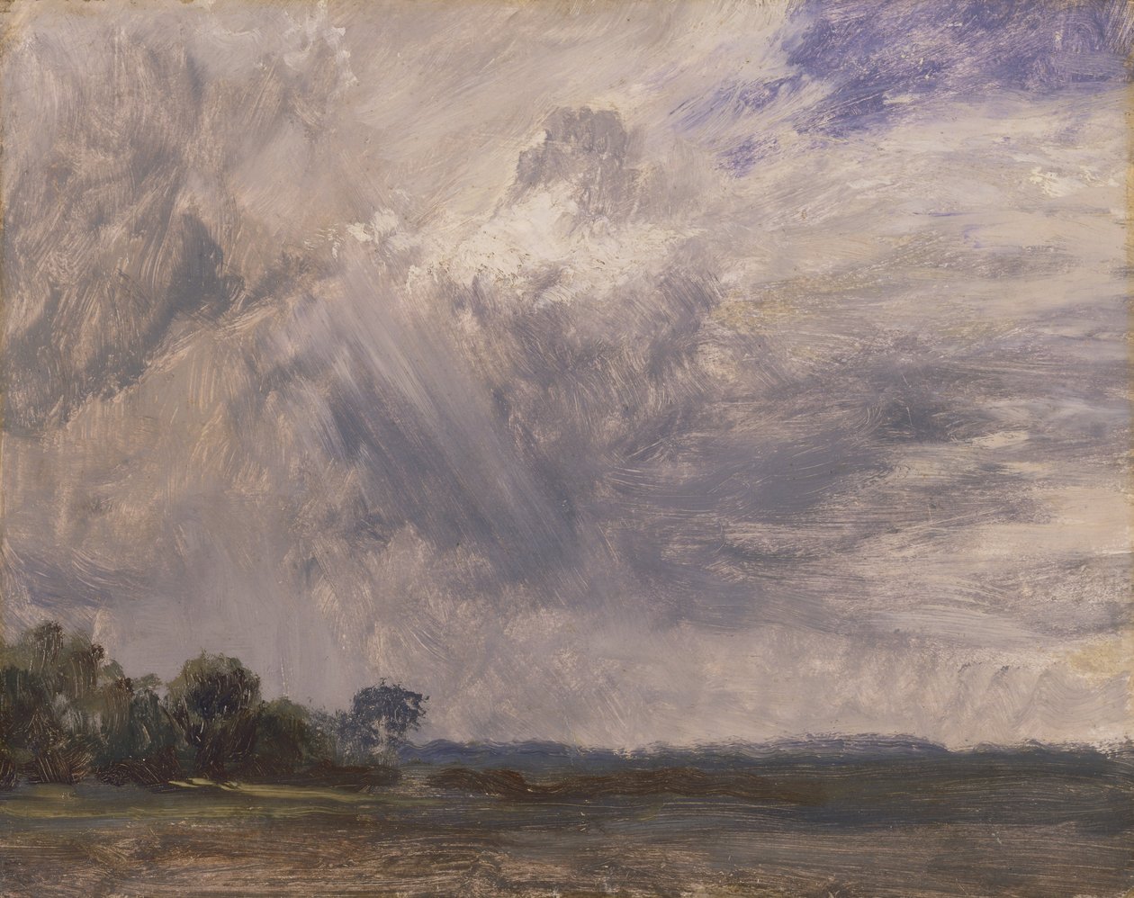 Studie van een bewolkte lucht door John Constable