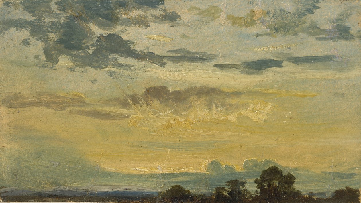 Zomer Zonsondergang door John Constable