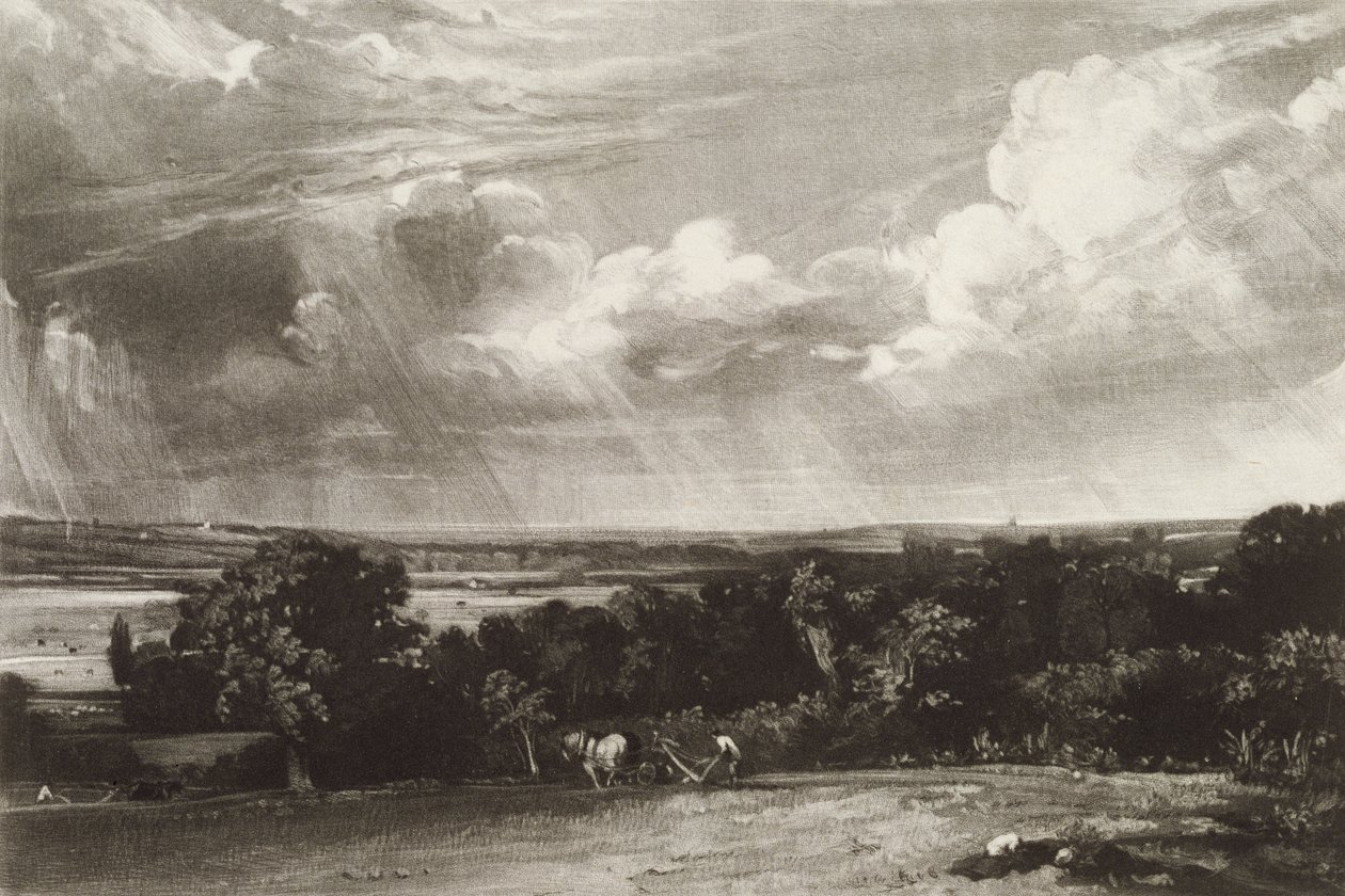 Zomerland, gegraveerd door David Lucas (1802-81) door John Constable