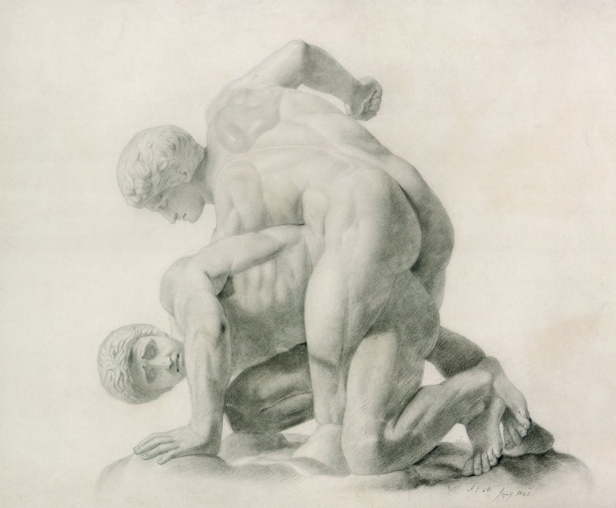 Tekening uit de Oudheid, 1842 door John Everett Millais