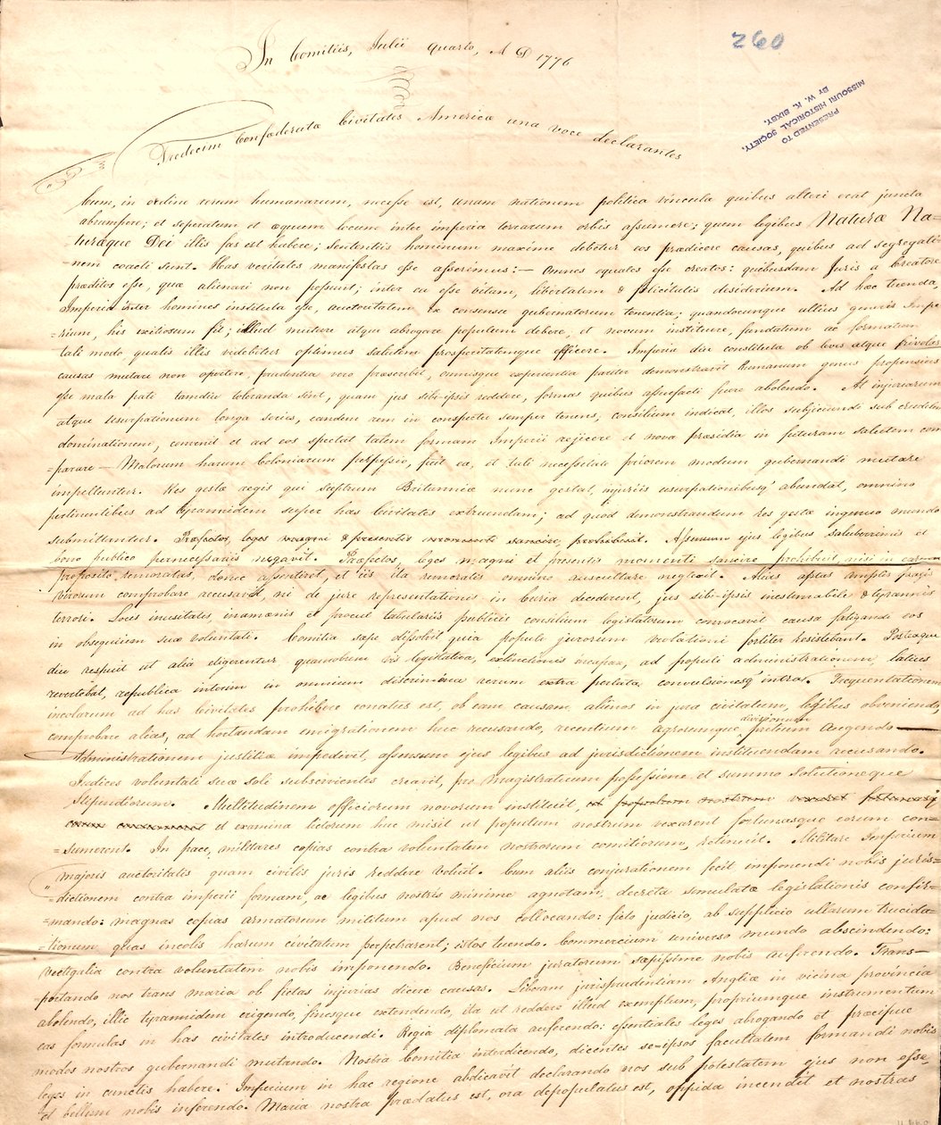 Verzonden naar Jefferson door Farmer met zijn brief van 4 oktober door John Farmer