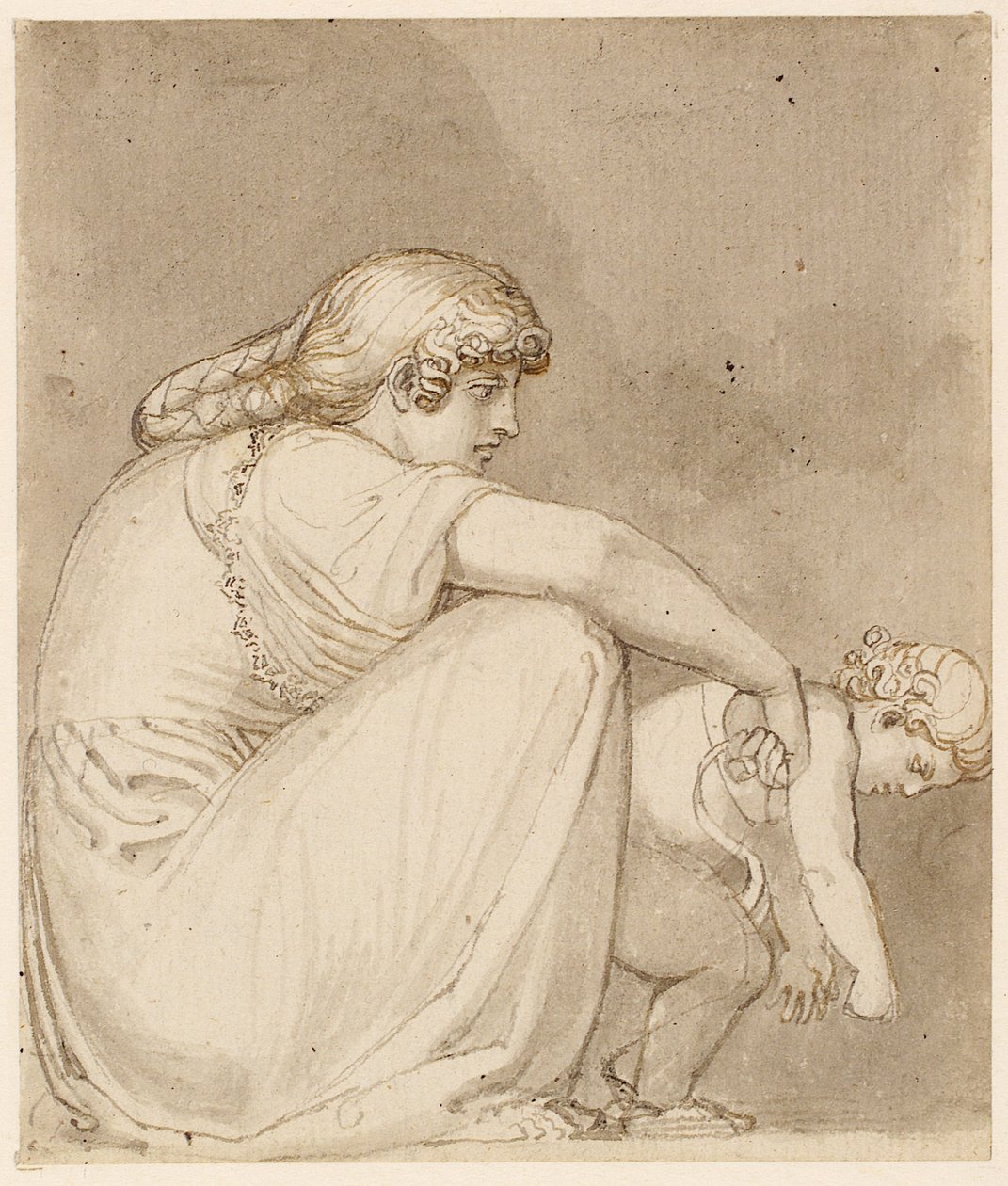 Een Moeder en Kind door John Flaxman
