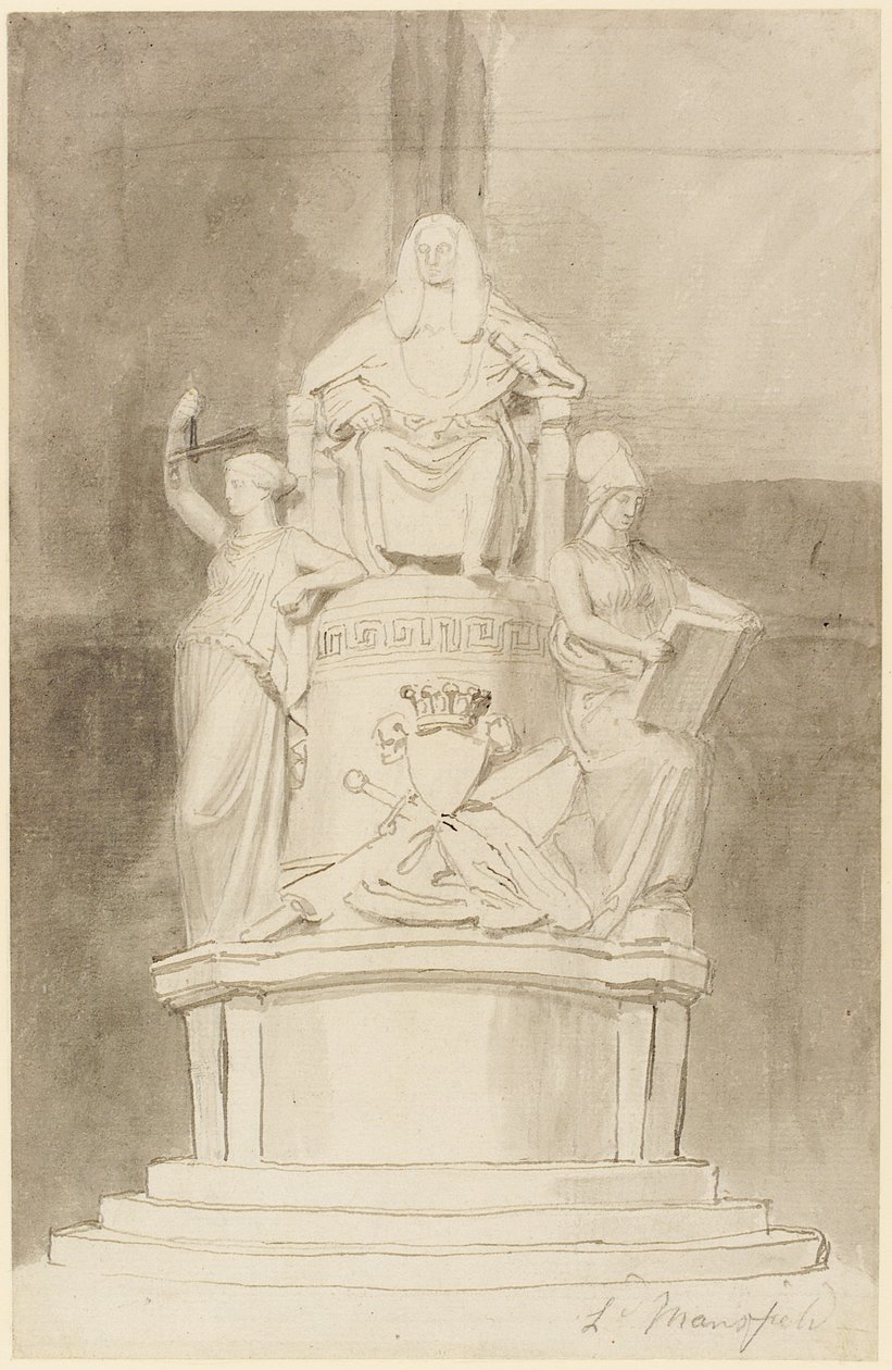Ontwerp voor het Monument van Lord Mansfield, Westminster Abbey door John Flaxman