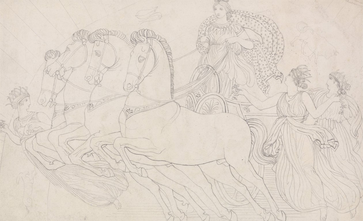 De ochtend, prachtig om te aanschouwen, uit Aeschylus, De Perzen door John Flaxman