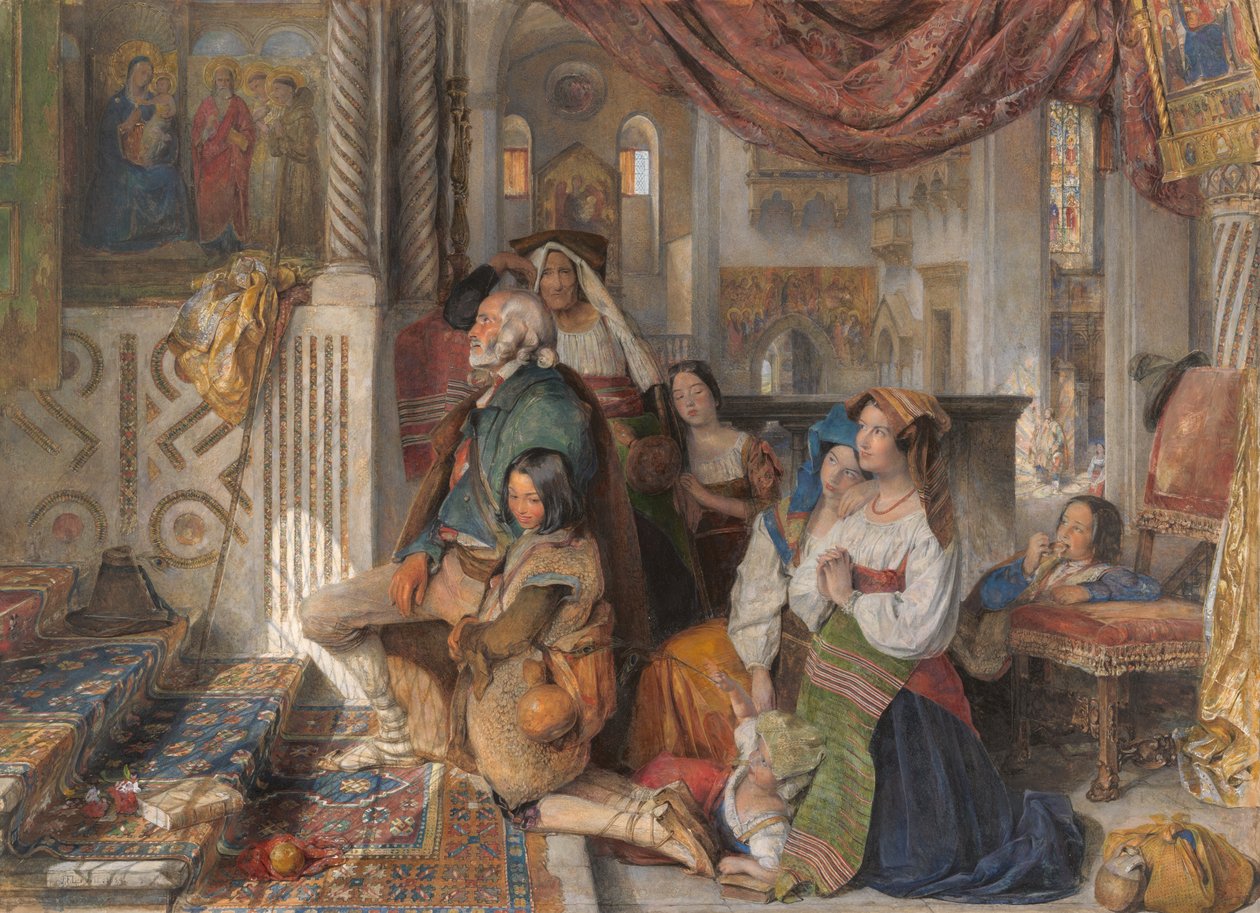 Romeinse Pelgrims door John Frederick Lewis