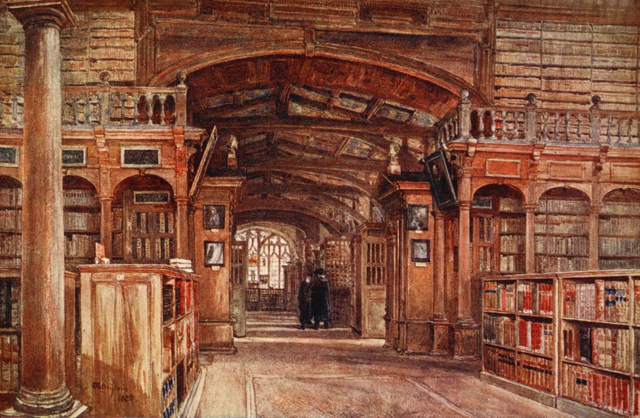 Interieur van de Bodleian Library, 1903 door John Fulleylove