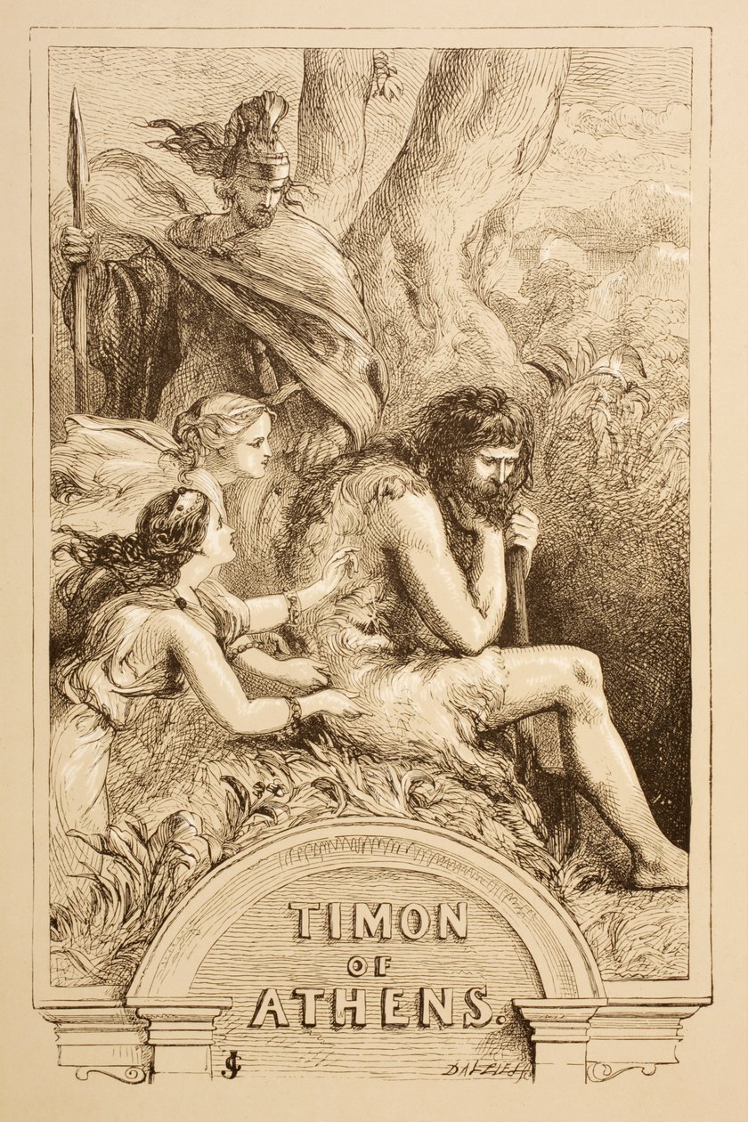 Illustratie voor Timon van Athene, uit 