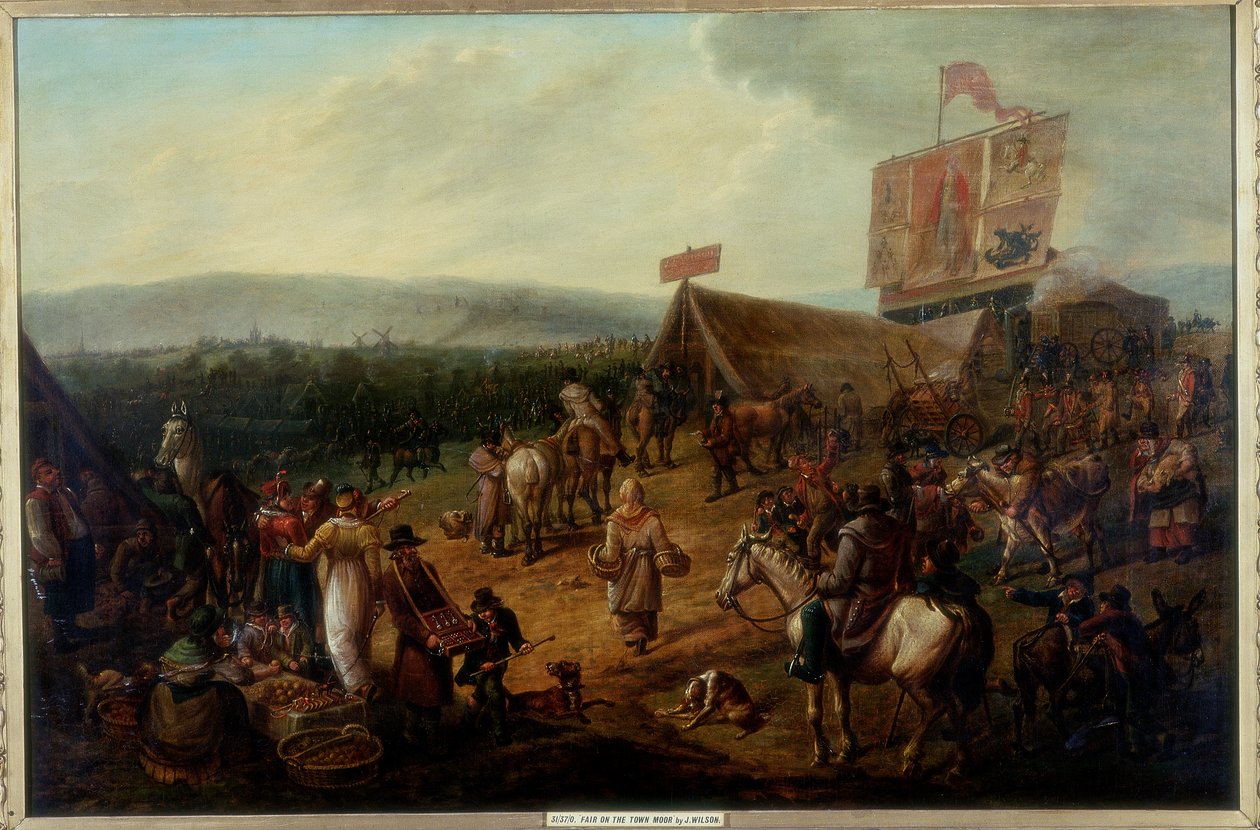 Kermis op de Town Moor, Newcastle, ca. 1810 door John Glen Wilson