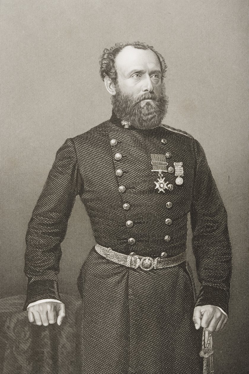Charles Ash Windham (1810-70), K.C.B., gegraveerd door D.J. Pound van een foto uit 