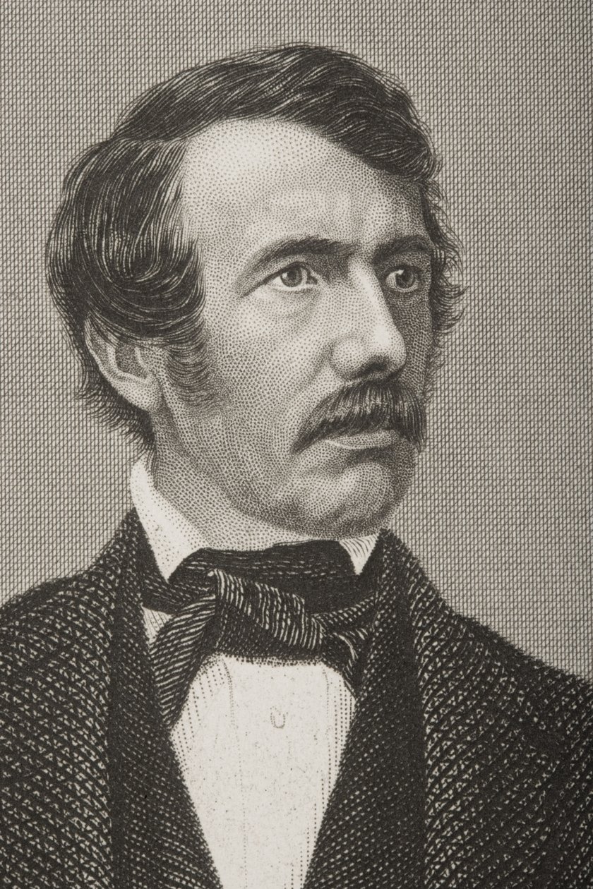 David Livingstone (1813-73) gegraveerd door D.J. Pound van een foto, uit 