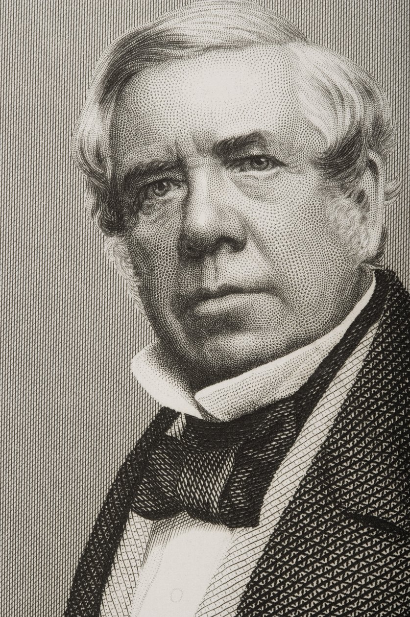 David Roberts (1796-1864) gegraveerd door D.J. Pound van een foto, uit 