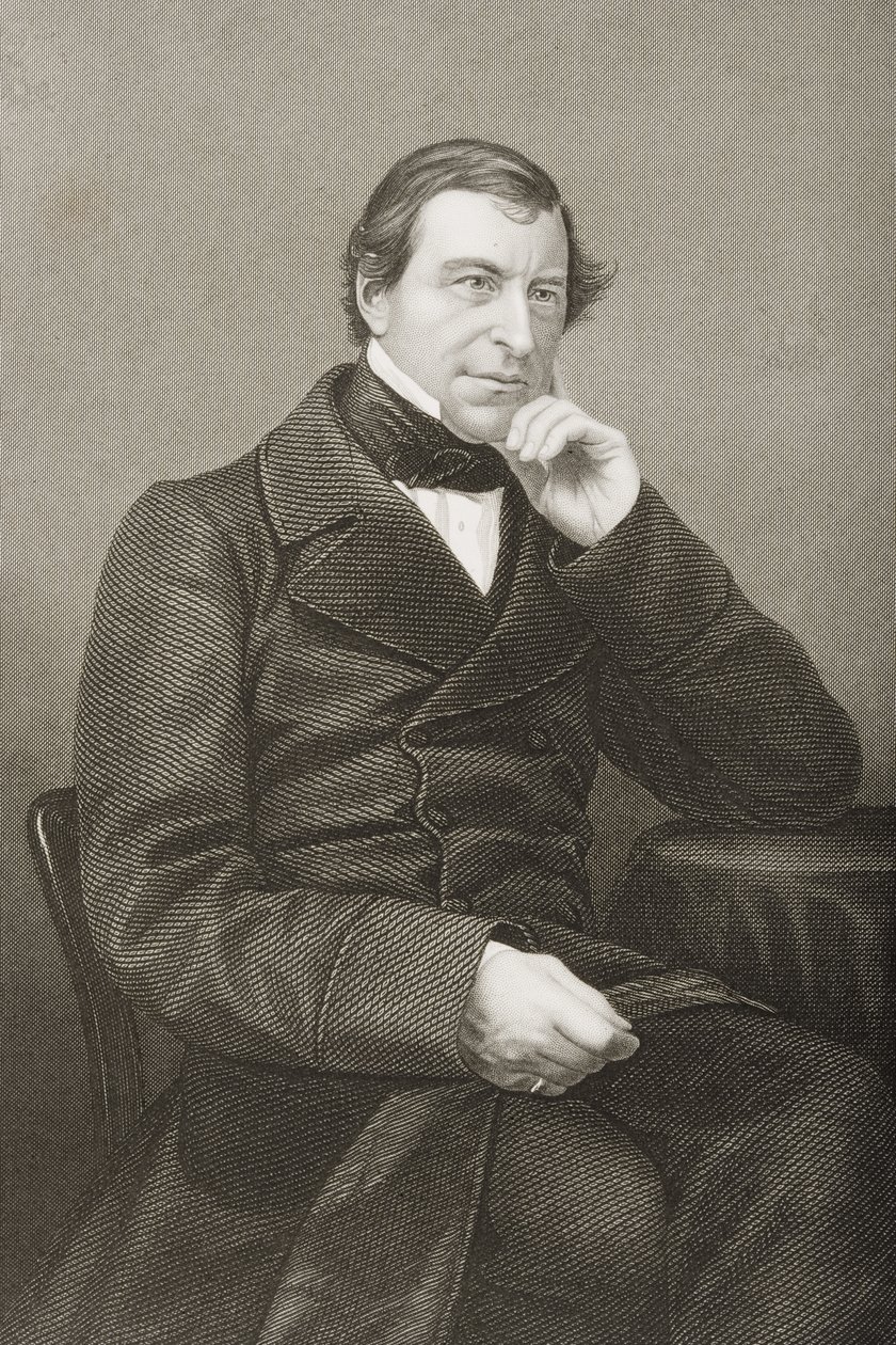 Frederick Thesiger (1794-1878) 1e Lord Chelmsford, gegraveerd door D.J. Pound van een foto, uit 