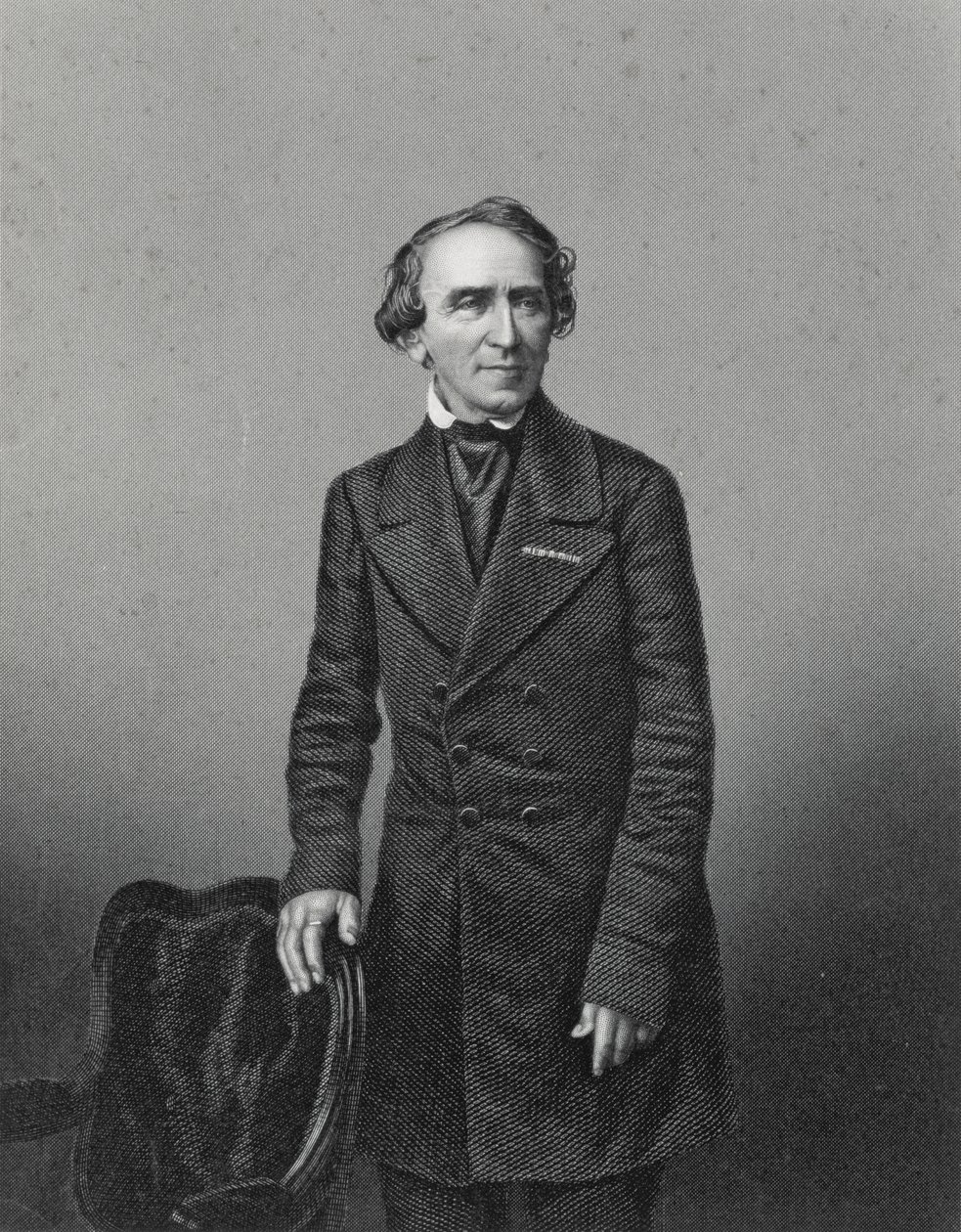 Giacomo Meyerbeer (1791-1864), gegraveerd door D.J. Pound naar een foto door John Jabez Edwin Paisley Mayall